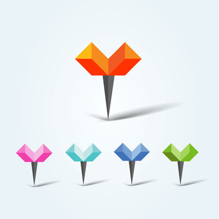 User interface vector map markersのイラスト素材