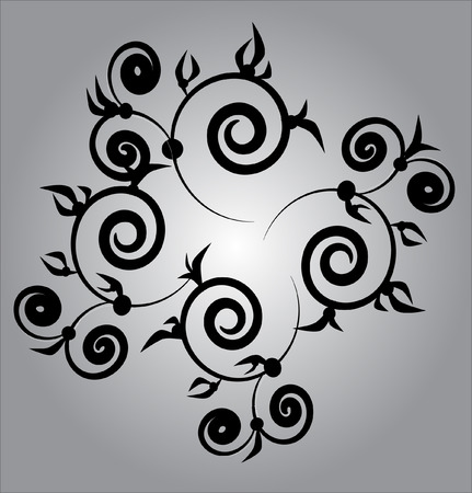  illustration-abstract flourishesのイラスト素材