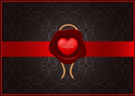 vector valentine greeting cardのイラスト素材