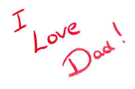 Father's Day Dad i love you cardの写真素材