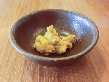 Mustard in Ceramic Bowlの写真素材