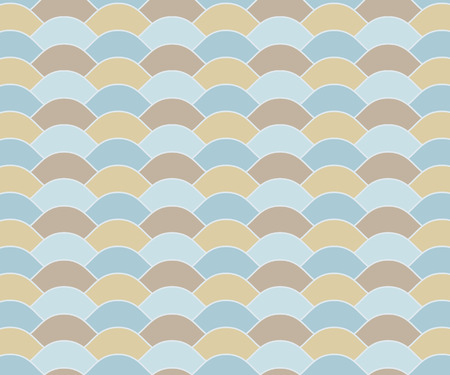 blue theme vintage wave pattern with pale lineのイラスト素材