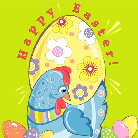 Easter greeting cardのイラスト素材