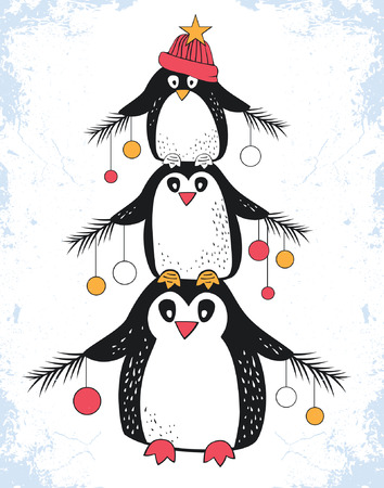 Christmas greeting cardのイラスト素材