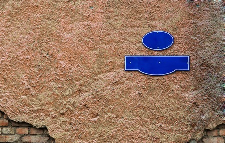 plate with the street name, street name plateの写真素材