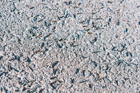 small iron nails on the road, construction metal nails scattered on the roadの写真素材
