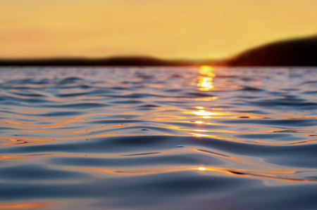 sunset on the sea, sunrise on the sea coastの写真素材