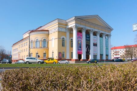 drama theatre building, Kaliningrad regional drama theatre, Teatralnaya street, Kaliningrad, Russia, April 6, 2019のeditorial素材