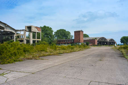anti-submarine aircraft squadron hangars, Neutif Airfield-former German, Soviet and Russian...