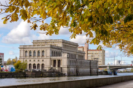 Kaliningrad, Russia, October 18, 2021. The building of the Konigsberg stock exchange. Kaliningrad art Museum. Architecture of prewar Germany.のeditorial素材
