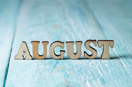 The month of January is large on a blue background. The names of the months for the calendar....