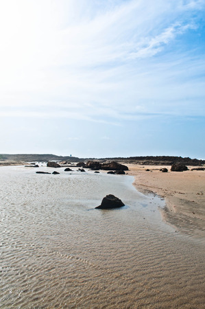 Lonely seascape in Isabela, PRの写真素材