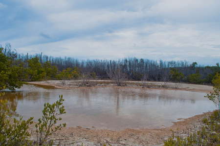 Surreal landscape in Cabo Rojo, Puerto Ricoの写真素材
