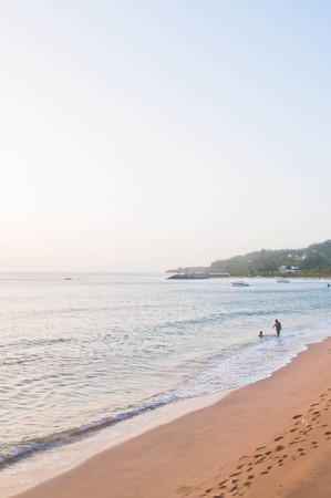 Afternoon at the Beach in Aguadilla,RRの写真素材