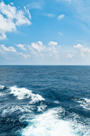 Watching the seascapeの写真素材