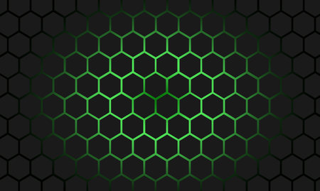 Honeycomb on a dark background. Vector illustration.のイラスト素材