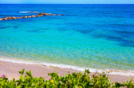 The blue lagoon in Puerto Plataの写真素材