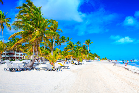 Beautiful beach in Punta Canaのeditorial素材