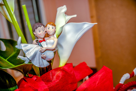 Decoration of wedding tableの写真素材