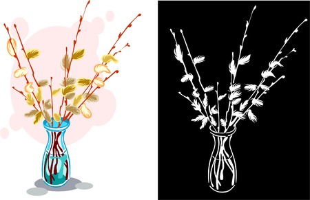 pussy-willowのイラスト素材