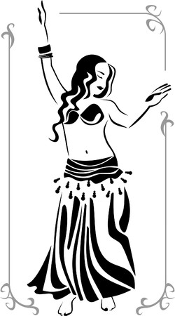 oriental dancerのイラスト素材