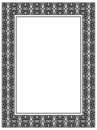 elegant silhouette frameのイラスト素材