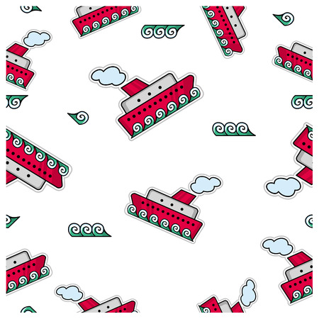 Pattern transportationのイラスト素材