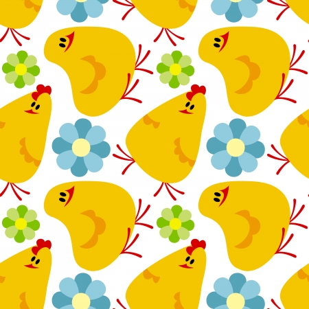 easter chick backgroundのイラスト素材