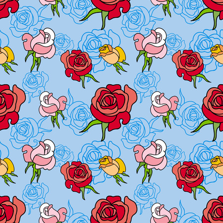 rose patternのイラスト素材