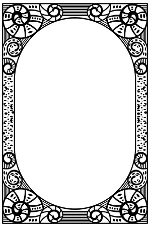 Frame with helicesのイラスト素材