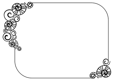 Frame with helicesのイラスト素材