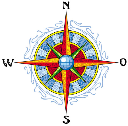 Wind roseのイラスト素材