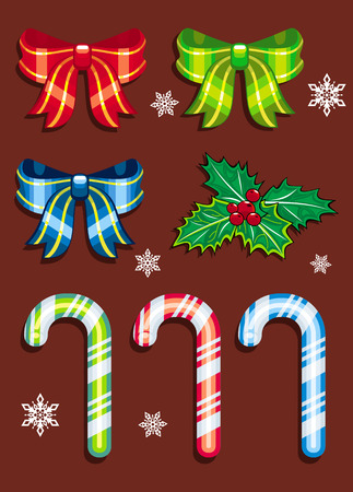 Christmas design elementsのイラスト素材