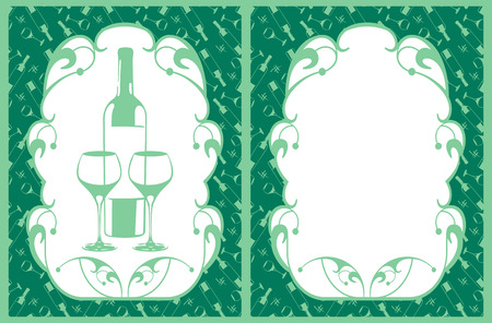 restaurant menu designのイラスト素材