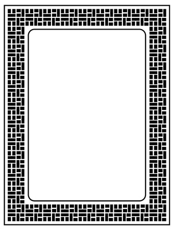 Geometric abstract frameのイラスト素材