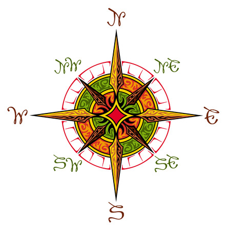 Wind roseのイラスト素材