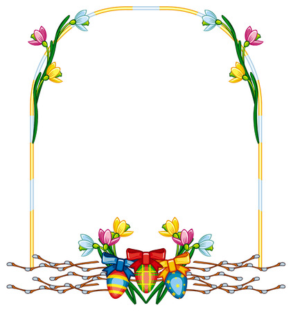 Holiday Easter frameのイラスト素材