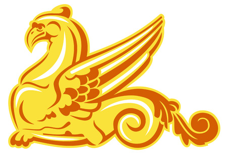 Golden griffinのイラスト素材
