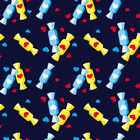 Seamless pattern with candiesのイラスト素材