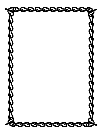 Black and white frame with celtic knotsのイラスト素材