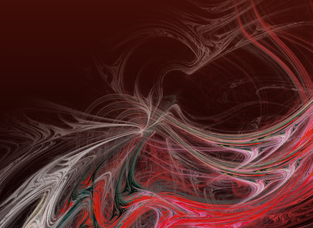 Abstract fractal on a black background. Design element for brochure, advertisements, presentation, web and other graphic designer works. Digital collage.の写真素材