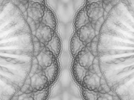 Grayscale fractal background can be used as an alpha channel for video and design projects. Digital collage.の写真素材