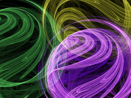 Abstract background. Fractal swirls, circles. Design element for graphics artworks. Digital collage.の写真素材