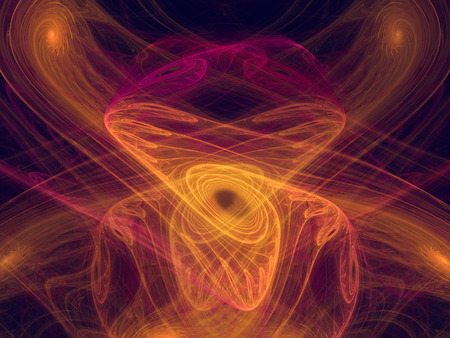 Fractal rose. Design element for brochure, advertisements, flyer, web and other graphic designer works. Digital collage.の写真素材