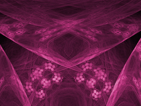 Abstract background. Fractal swirls, circles. Design element for graphics artworks. Digital collage.の写真素材