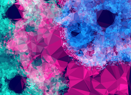 Abstract multicolor mosaic backdrop. Geometric low polygonal background. Design template. Vector clip art.のイラスト素材