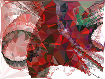 Abstract multicolor mosaic backdrop. Geometric low polygonal background. Design element for posters, business cards, presentations layouts, showcases. Vector clip art.のイラスト素材