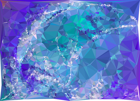 Abstract multicolor mosaic backdrop. Geometric low polygonal background. Design element for posters, business cards, presentations layouts, showcases. Vector clip art.のイラスト素材