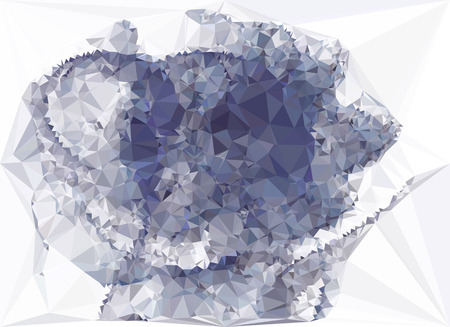 Abstract multicolor mosaic backdrop. Geometric low polygonal background. Design element for posters, business cards, presentations layouts, showcases. Vector clip art.のイラスト素材