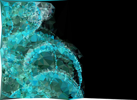 Abstract multicolor mosaic backdrop. Geometric low polygonal background. Design element for posters, business cards, presentations layouts, showcases. Vector clip art.のイラスト素材